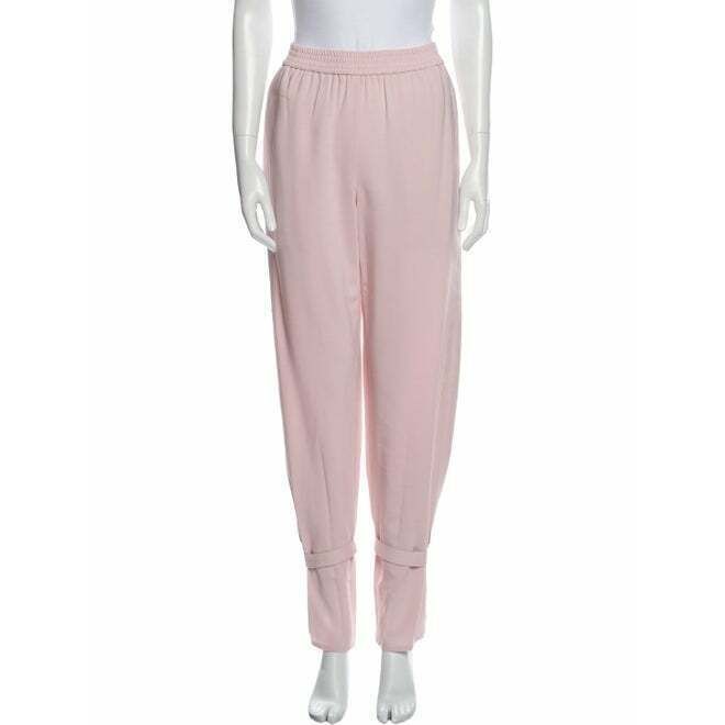 Nwt Sally Lapointe M Pink Mauve Track Pants W/Cinched Legs $850 All Too Human